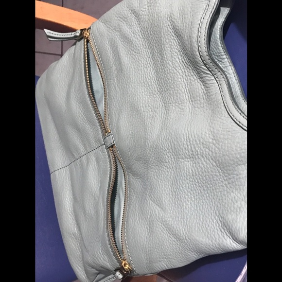 🎉Host Pick🎉Fossil mint leather Erin fold-over tote/crossbody - Picture 8 of 16